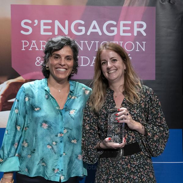 Sophie Pouget et Laura Nombret, lauréate du Prix Solo